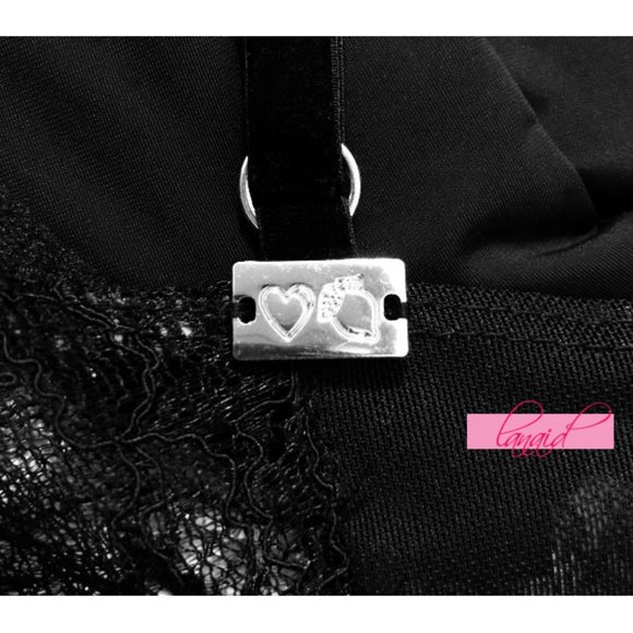 For Love & Lemons Stardust Bodysuit Black Lace Sheer Sweetheart Bustier Cut-Outs - Picture 5 of 8